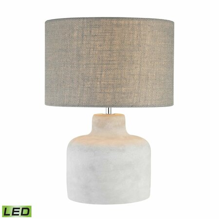 ELK STUDIO Rockport 17'' High 1-Light Table Lamp - Polished Concrete - Includes LED Bulb D2950-LED